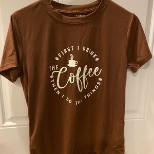 SHEIN Brown Casual Tee